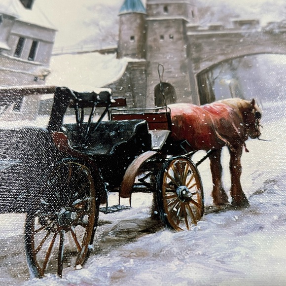 Vintage Lise Auger Canvas Picture - Picture 8 of 9